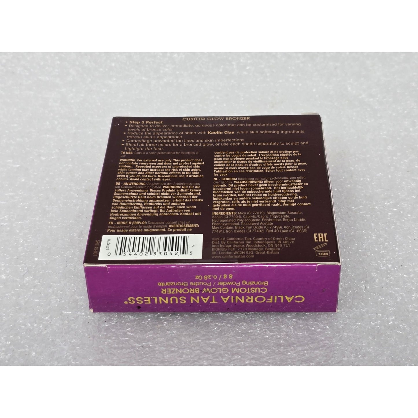 California Tan Sunless Custom Glow Bronzer 8 g / 0.28 Oz