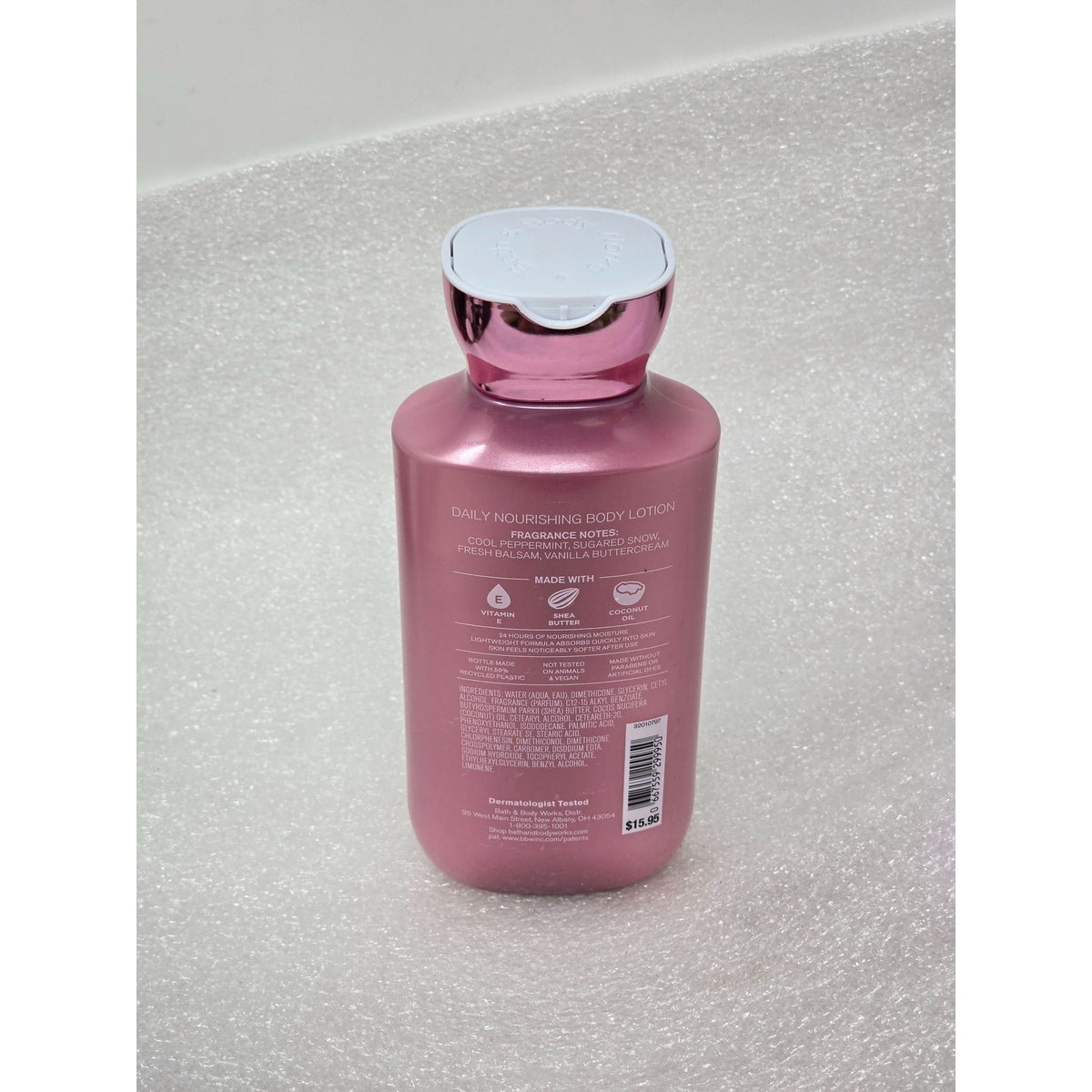 Bath & Body Works Twisted Peppermint Body Lotion 8 Fl Oz 24-Hour Moisture