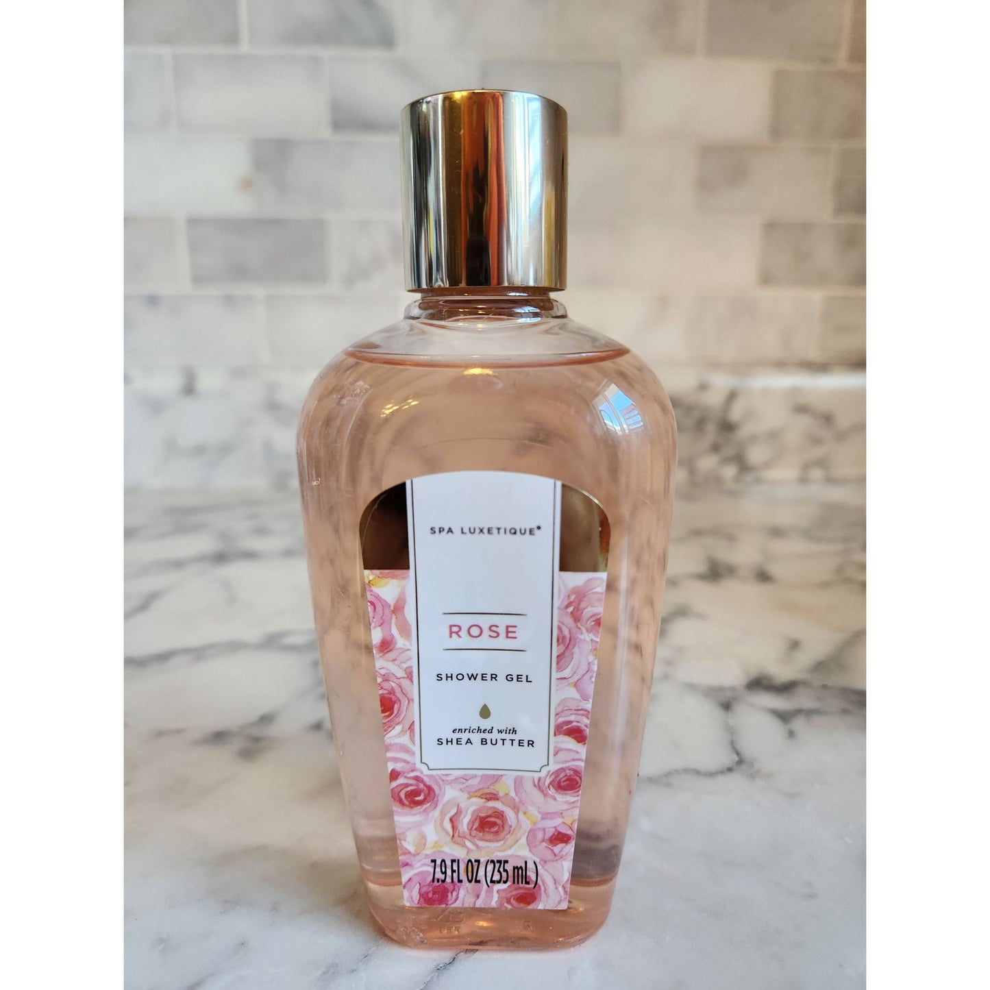 Spa Luxetique Rose Shower Gel With Shea Butter 7.9 Fl Oz Bottle