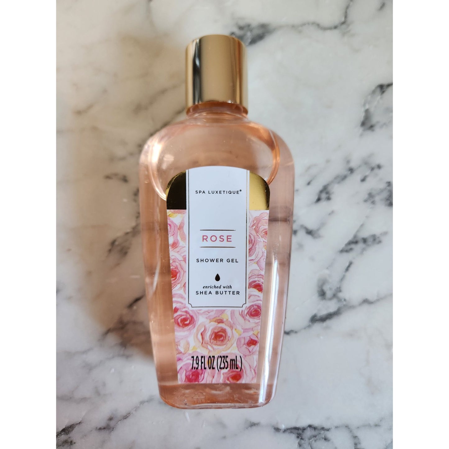 Spa Luxetique Rose Shower Gel With Shea Butter 7.9 Fl Oz Bottle