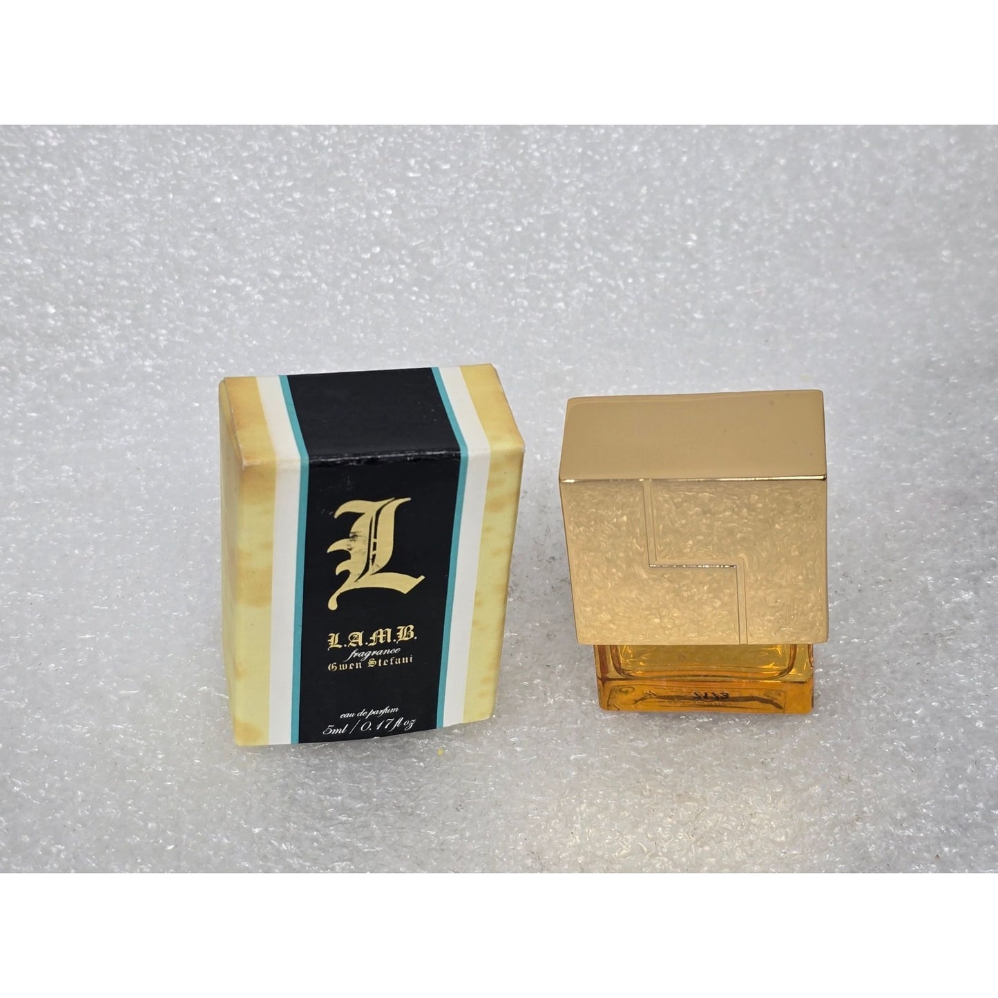 L.A.M.B. By Gwen Stefani Eau De Parfum Mini Perfume. 17 oz Miniature With Box