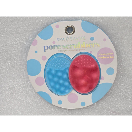 Spa Savvy Pore Scrubbers Blue & Pink