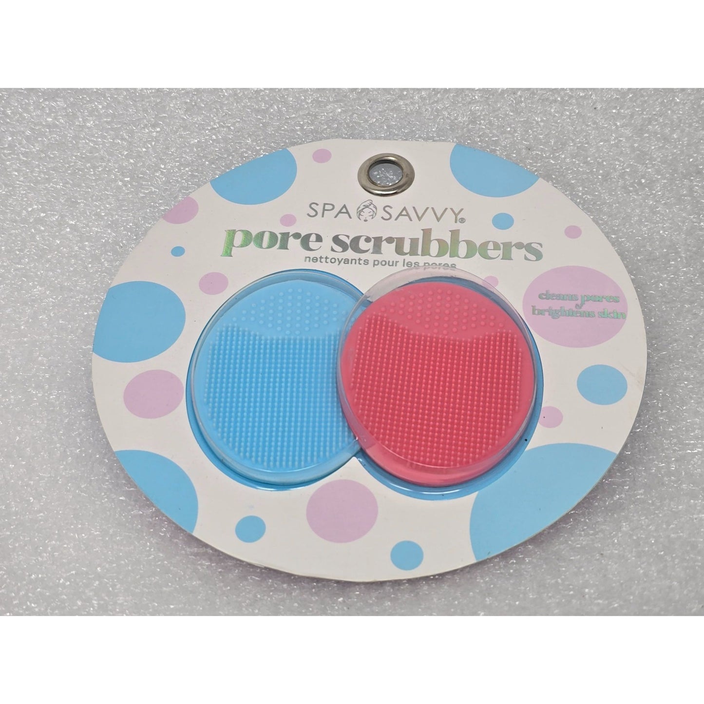 Spa Savvy Pore Scrubbers Blue & Pink