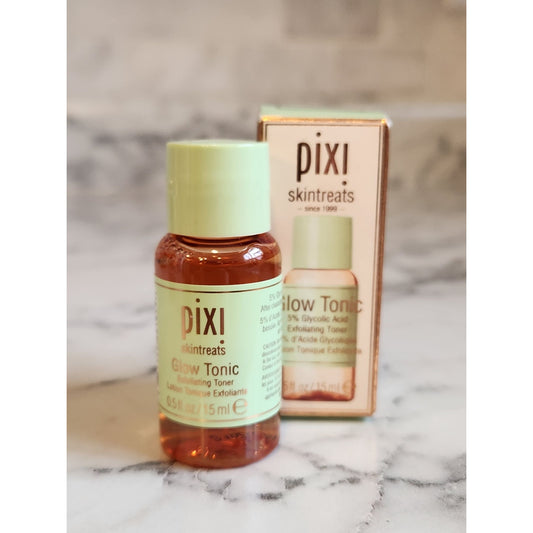 Pixi Glow Tonic 5% Glycolic Acid Exfoliating Toner 15ml Travel Size