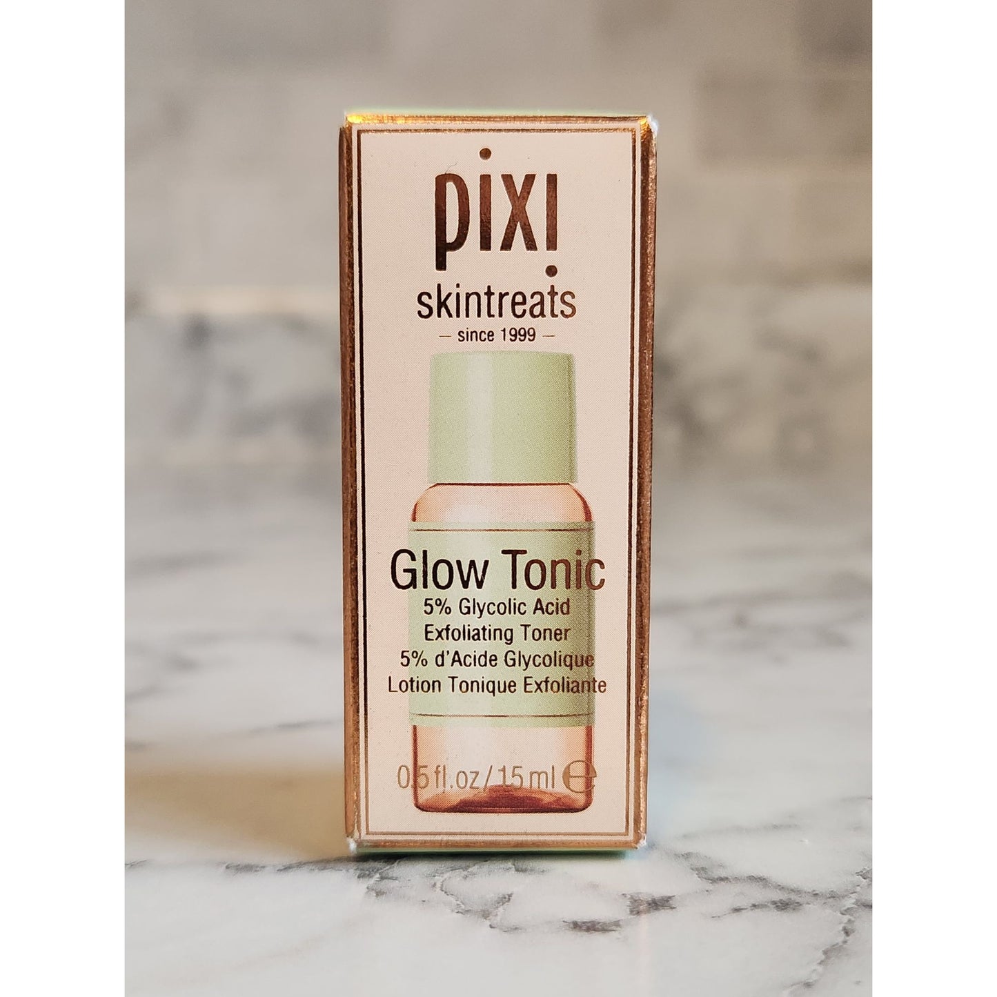 Pixi Glow Tonic 5% Glycolic Acid Exfoliating Toner 15ml Travel Size