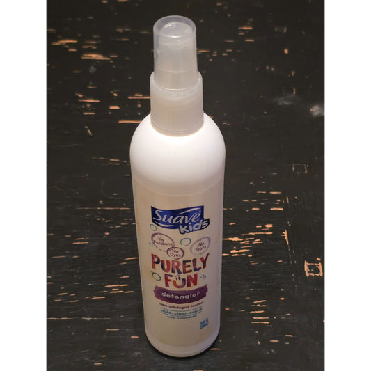 Suave Kids Purely Fun Detangler Spray 8 Fl Oz For Tangle-Free Hair
