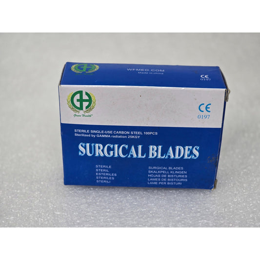 Surgical Blades 100 Pcs Single-Use Carbon Steel Sterile #10