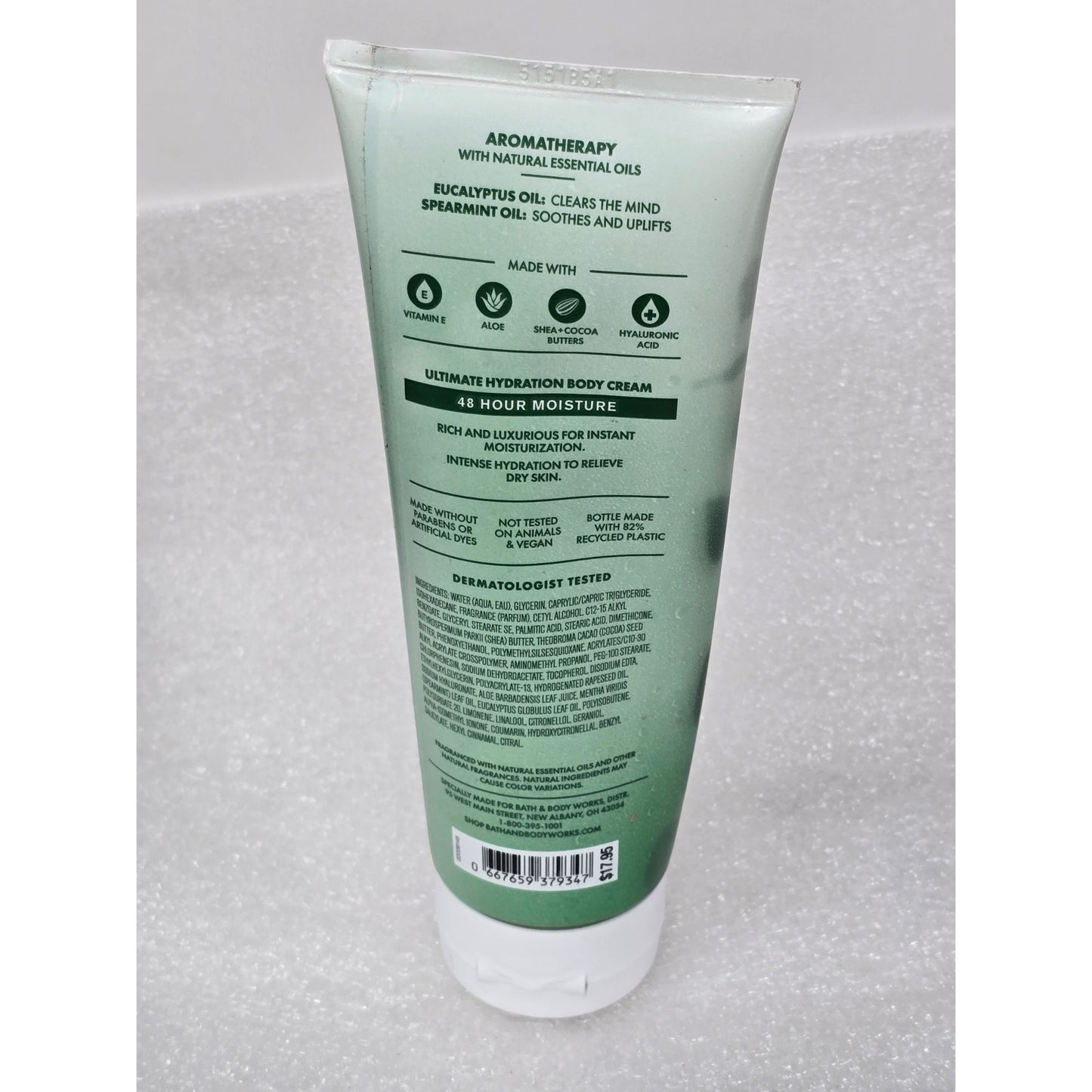 Bath & Body Works Stress Relief Eucalyptus & Spearmint Ultimate Hydration Cream
