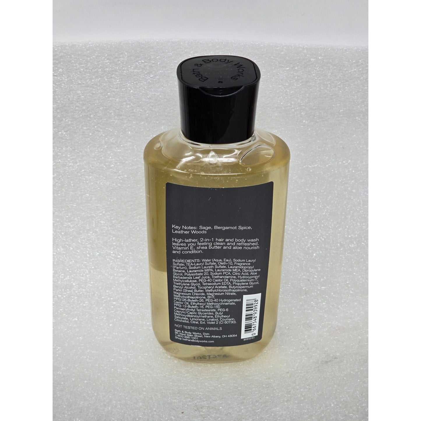Bath & Body Works Graphite Men's Collection 2-In-1 Hair & Body Wash 10 Fl Oz