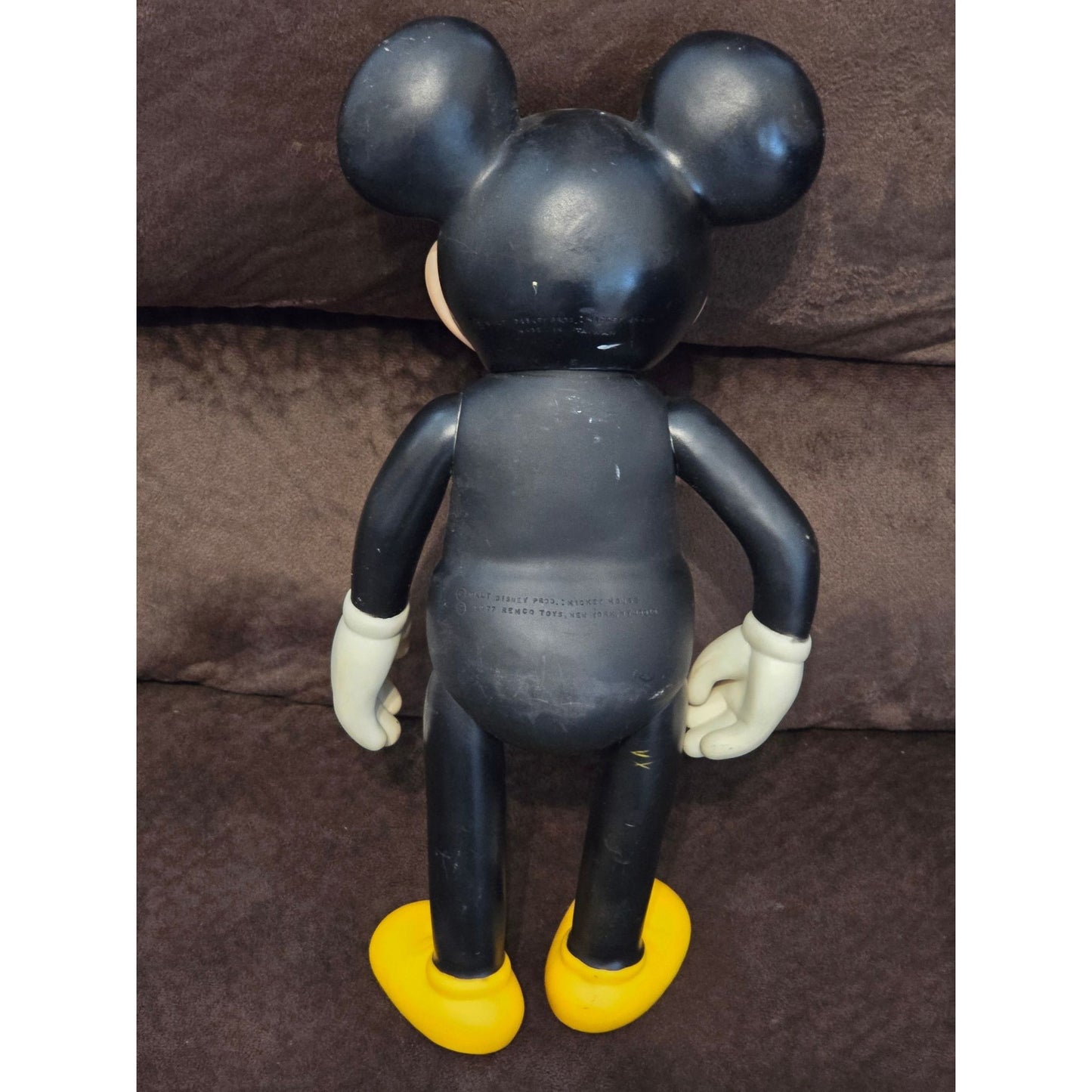 Vintage 1977 Mickey Mouse Figure Remco Disney Large 15" Toy Rare Collectible