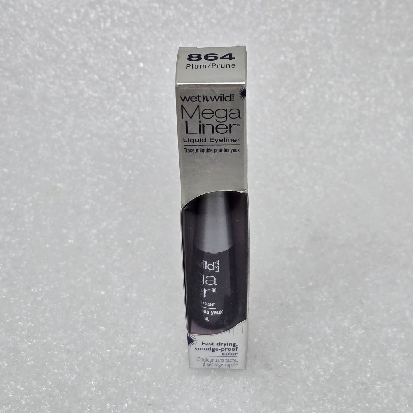 Wet N Wild Mega Liner Liquid Eyeliner 864 Plum Fast-Drying Smudge-Proof