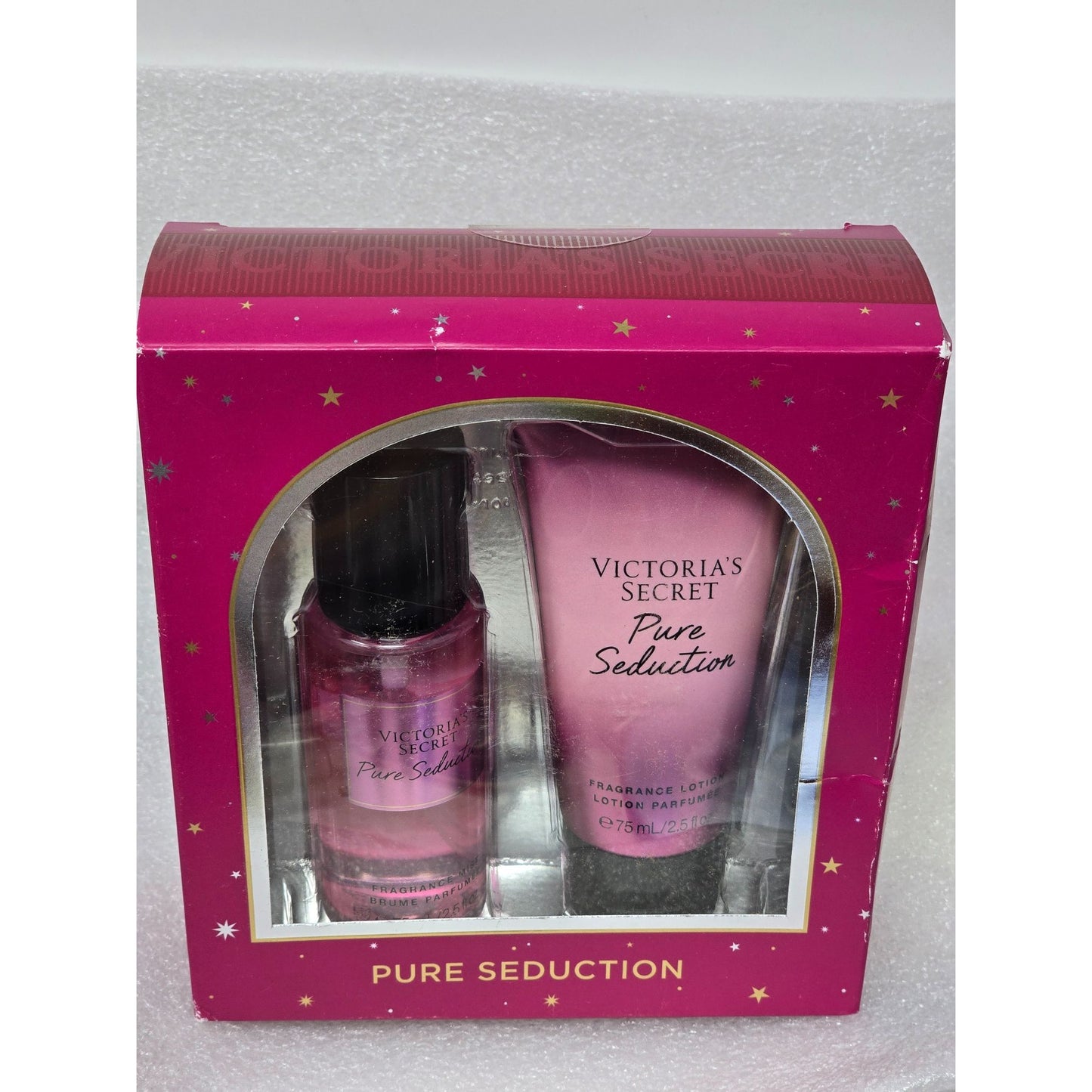Victoria's Secret Pure Seduction Fragrance Mist & Lotion Gift Set 2.5 oz Each