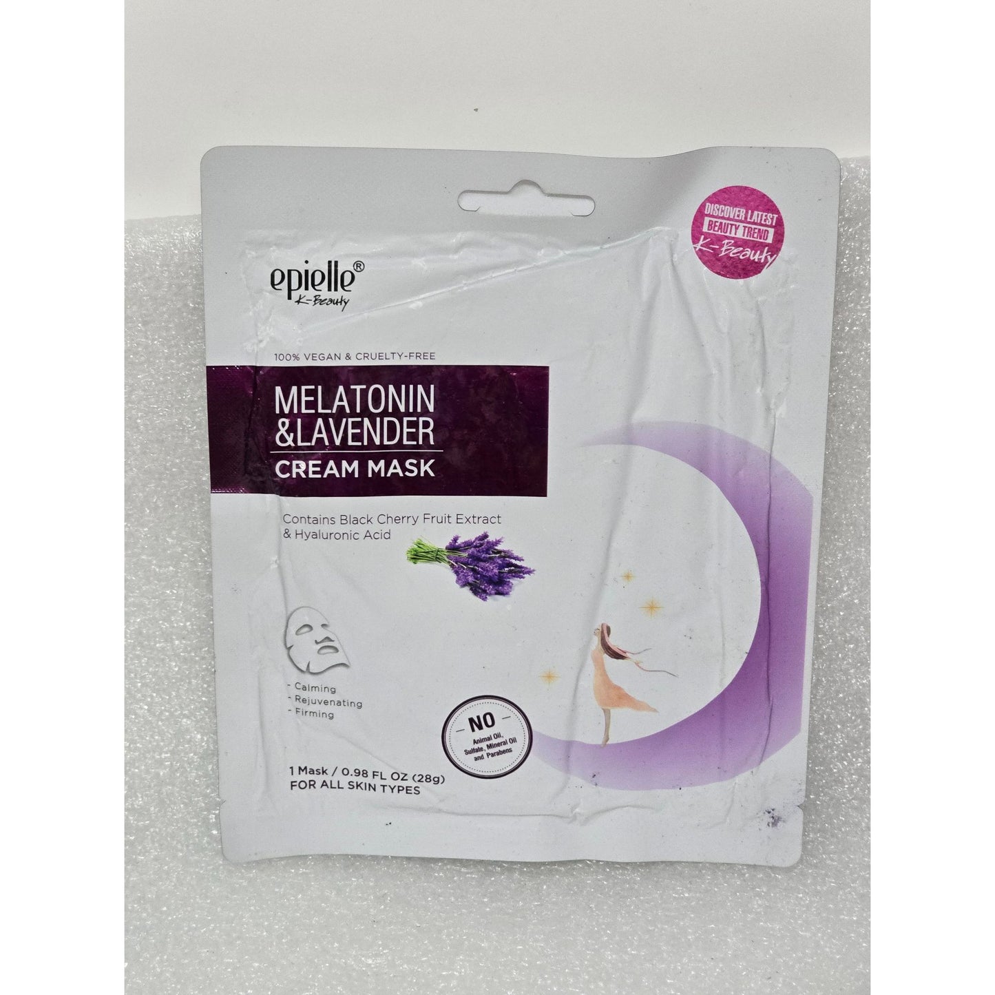 Epiolle Melatonin & Lavender Cream Mask For All Skin Types  0.98 Fl Oz (28g)