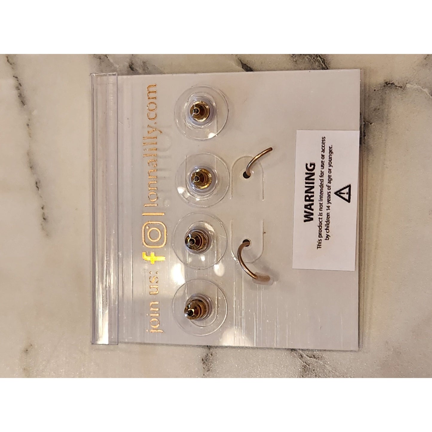 Lonna & Lilly 3-Pair Earrings Set - Green Studs Dragonfly & Gold Drop Earrings