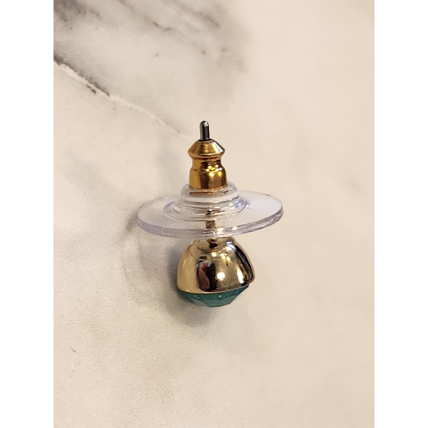 Lonna & Lilly 3-Pair Earrings Set - Green Studs Dragonfly & Gold Drop Earrings