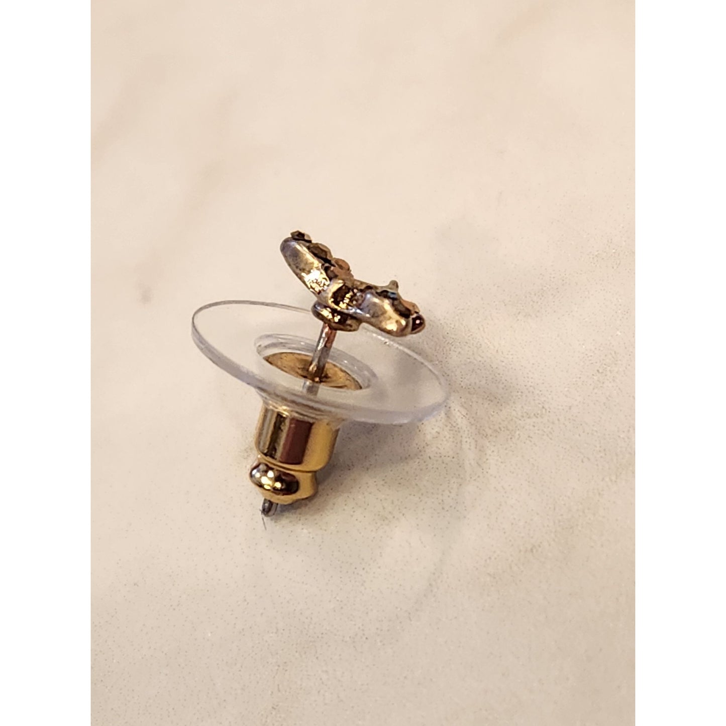 Lonna & Lilly 3-Pair Earrings Set - Green Studs Dragonfly & Gold Drop Earrings