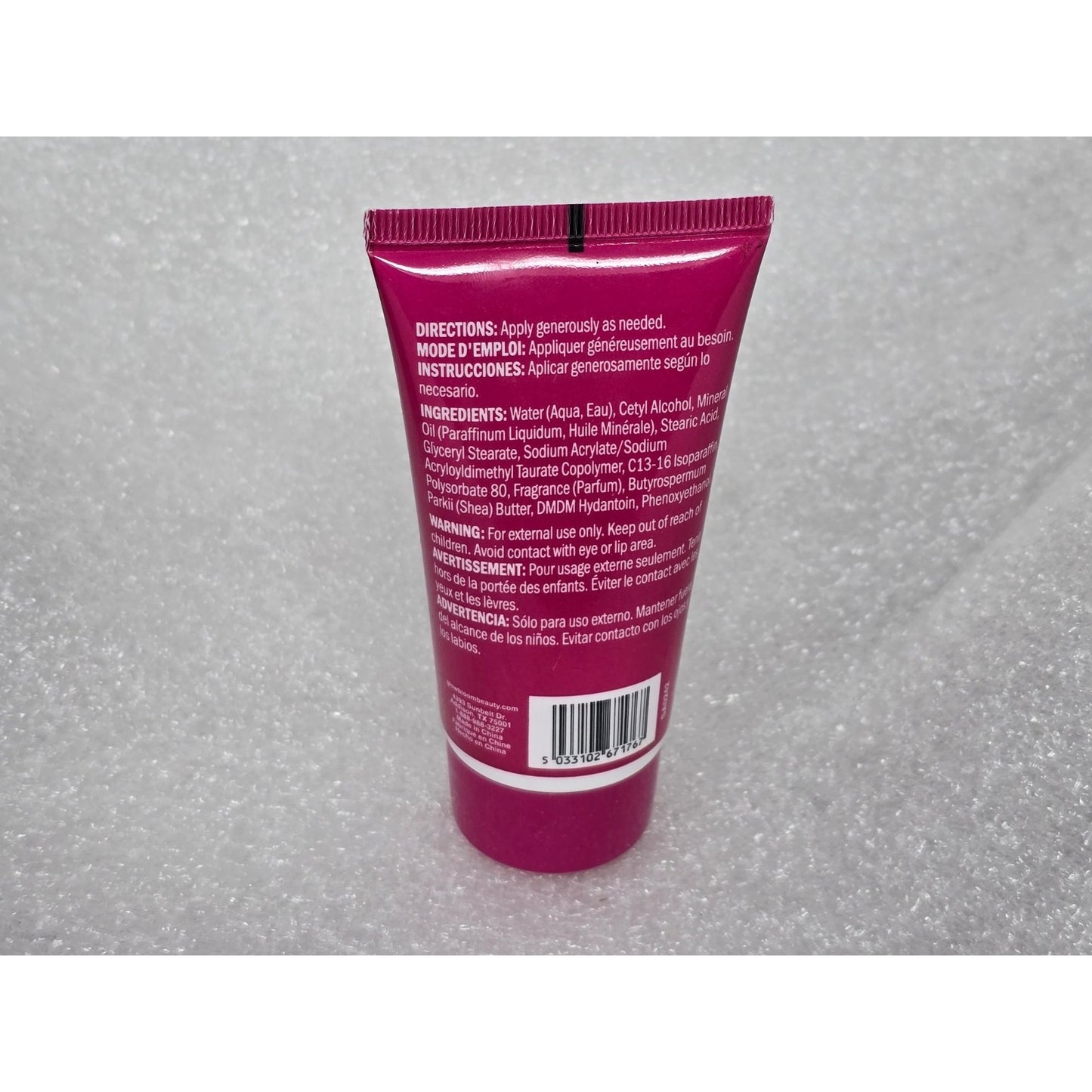 Glow Bloom Snow Berry Hand Lotion 1.69 Fl Oz Travel Size Hydrating Moisturizer