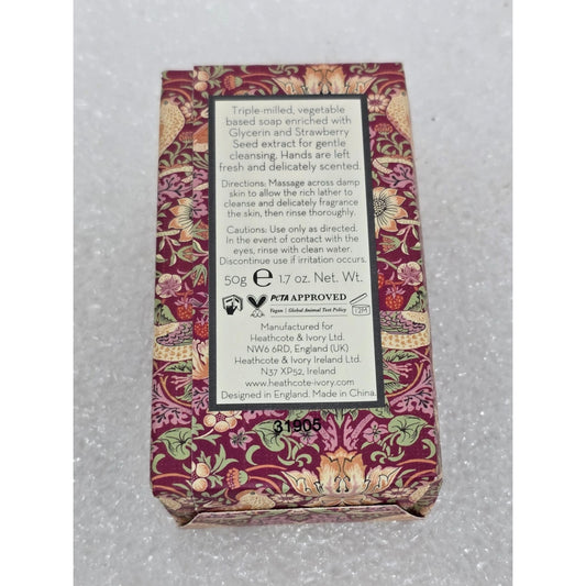 William Morris at Home Patchouli & Red Berry Guest Soap 1.7 oz (50 g) Vegan