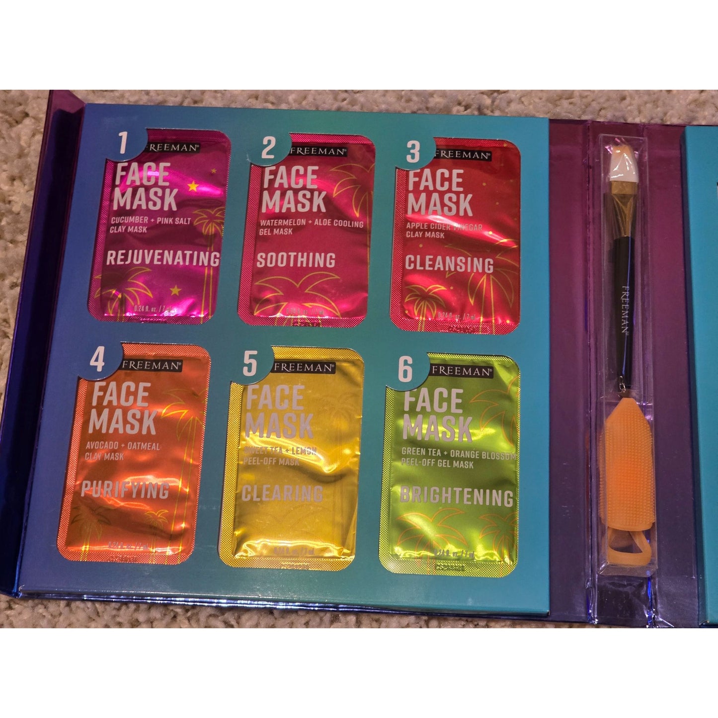 Freeman 12 Days Of Sunset Glow Face Mask Palette Set