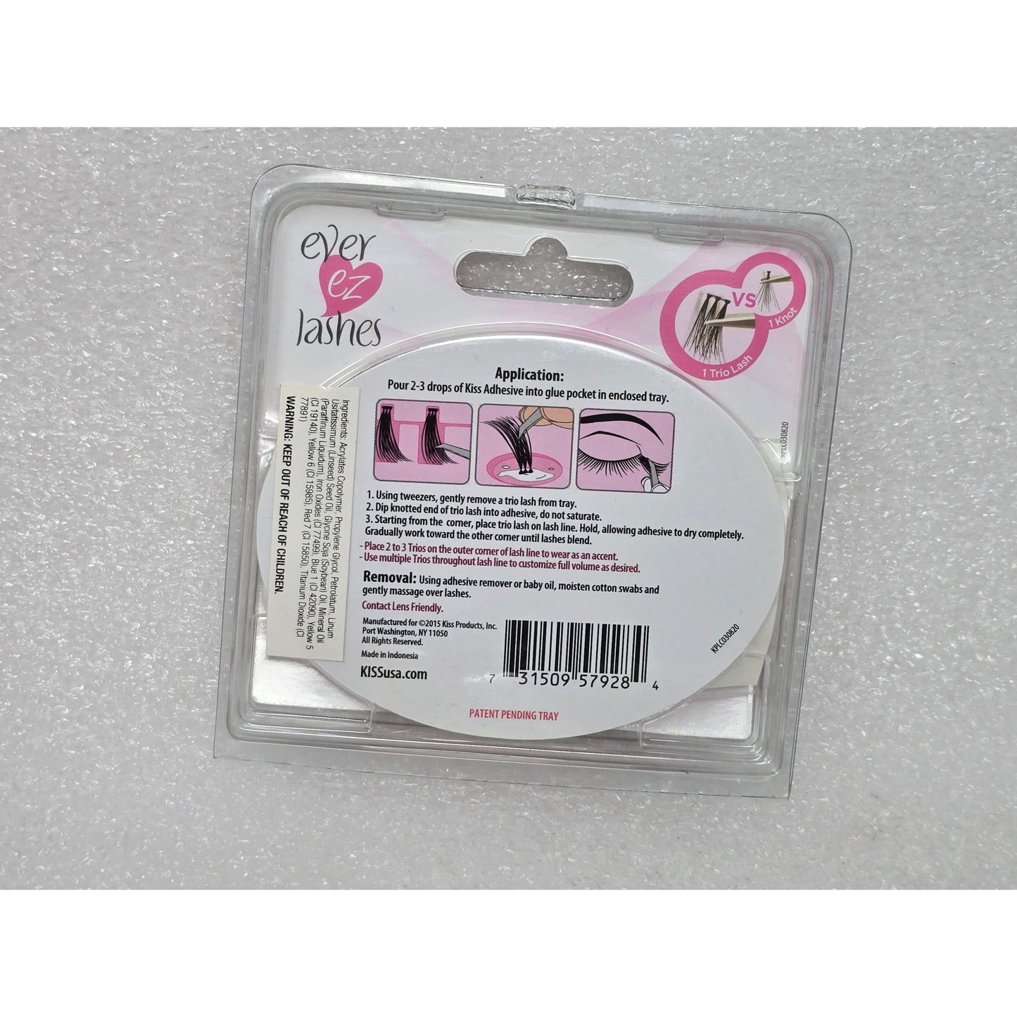 Kiss Ever Ez Lashes Trio Pack With Free Body Foil Tattoo Short Combo