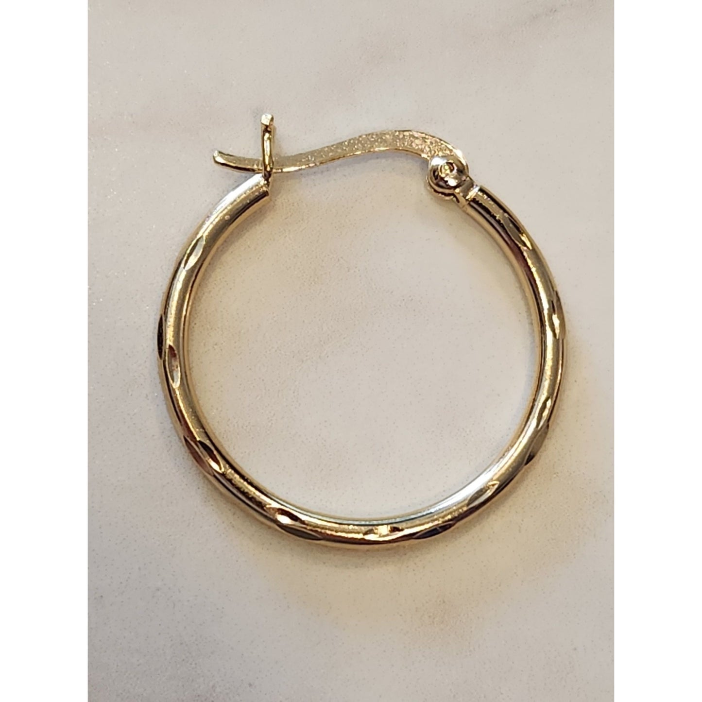 Giani Bernini 18K Gold Over Sterling Silver Textured Hoop Earrings
