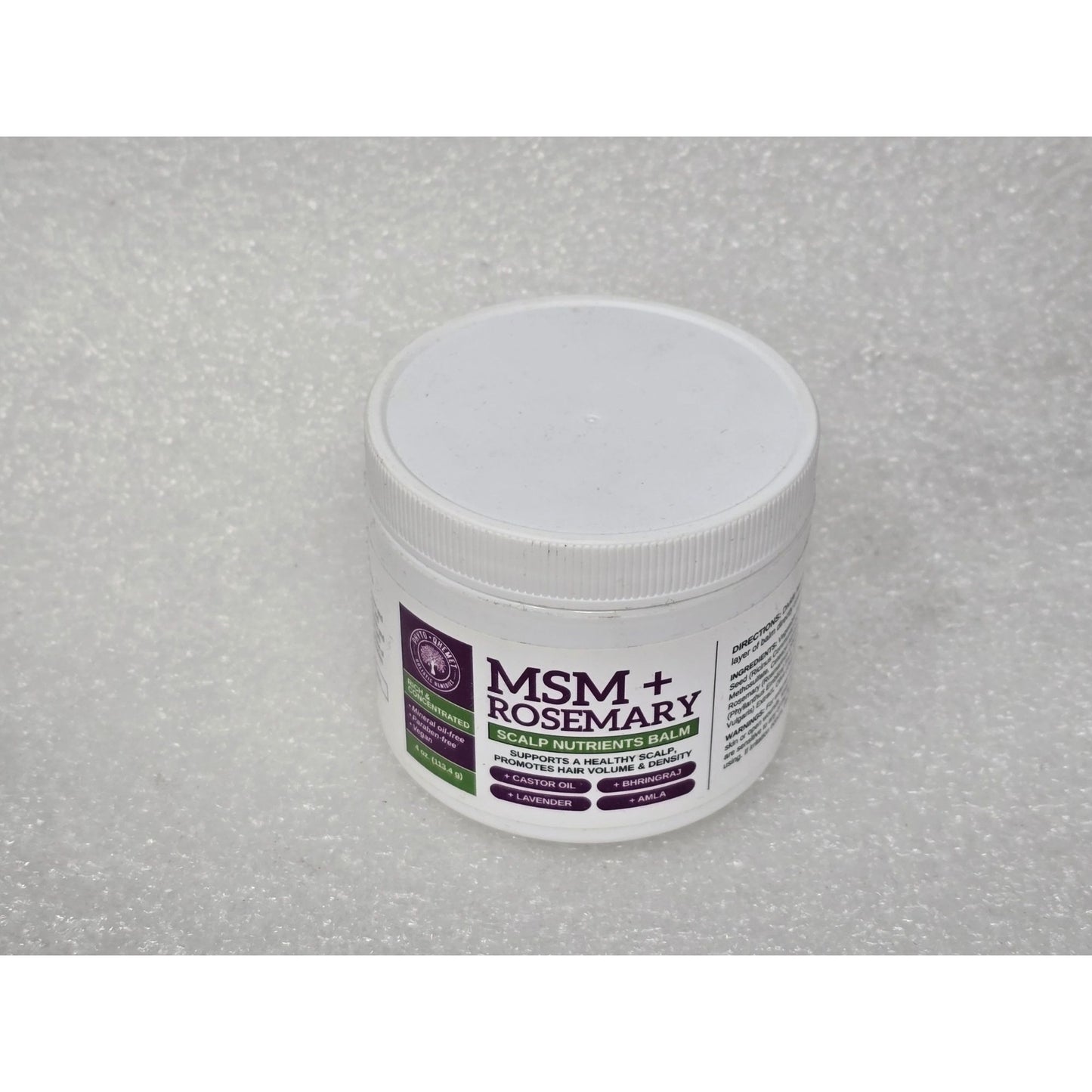 MSM + Rosemary Scalp Nutrients Balm For Healthy Hair Volume & Density