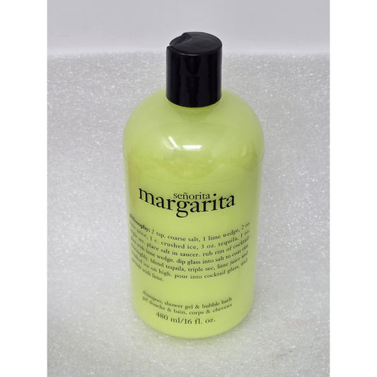 Philosophy Señorita Margarita Shampoo, Shower Gel & Bubble Bath 16oz Lime Scent