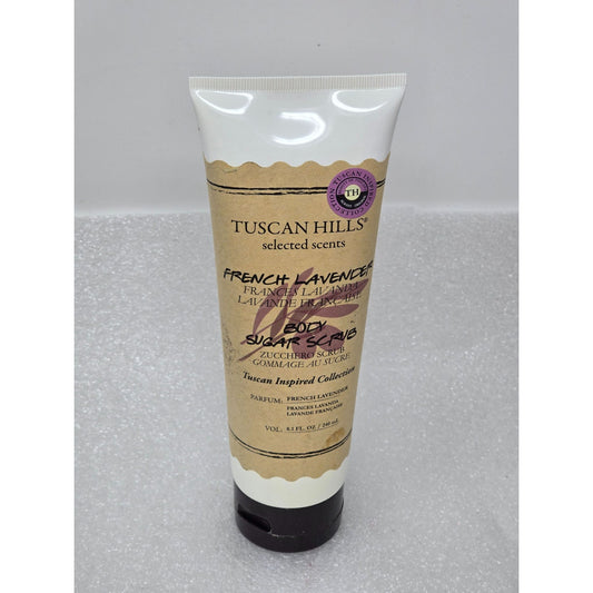 Tuscan Hills French Lavender Body Sugar Scrub 8.1 Oz Selected Scents Collection