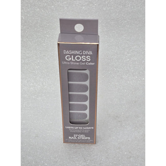 Dashing Diva Gloss Ultra Shine Gel Nail Strips 27 Count London Fog GSC115