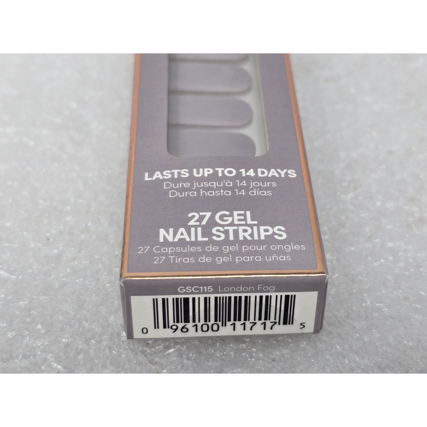 Dashing Diva Gloss Ultra Shine Gel Nail Strips 27 Count London Fog GSC115