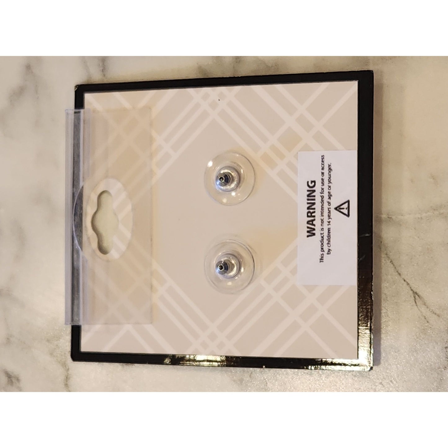 Dana Buchman Silver-Tone Teardrop Earrings With Rubber Backings
