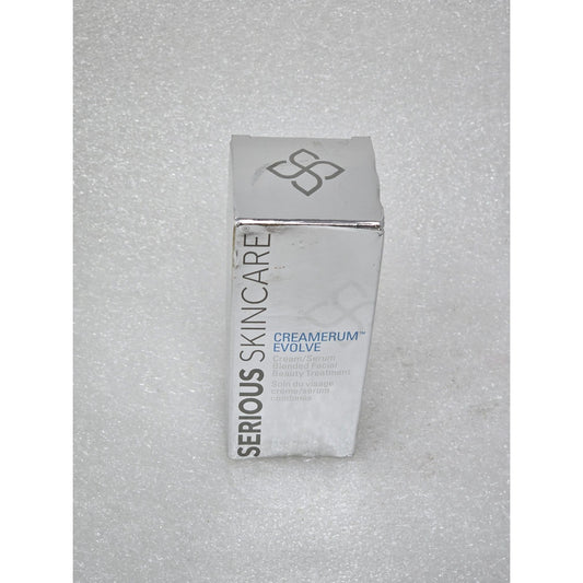 Serious Skincare Creamerum Evolve Facial Cream Serum 2 Oz Hydrating Treatment