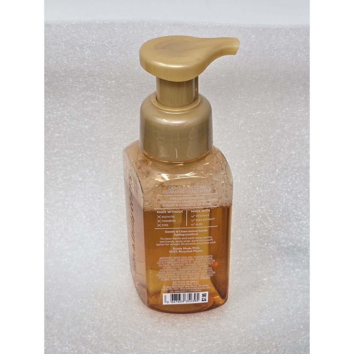 Churro Cinnamon Bun Gentle & Clean Foaming Hand Soap 8.75 Oz Bath & Body Works