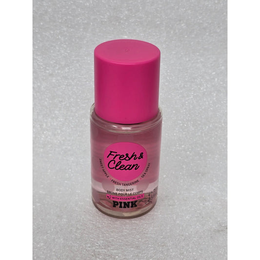 Victoria's Secret Pink Fresh & Clean Body Mist Essential Oils 2.5 Oz Travel Size