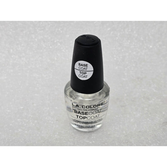 L.A. Colors Nail Treatment Base Coat Top Coat Clear Nail Polish Primes Protects