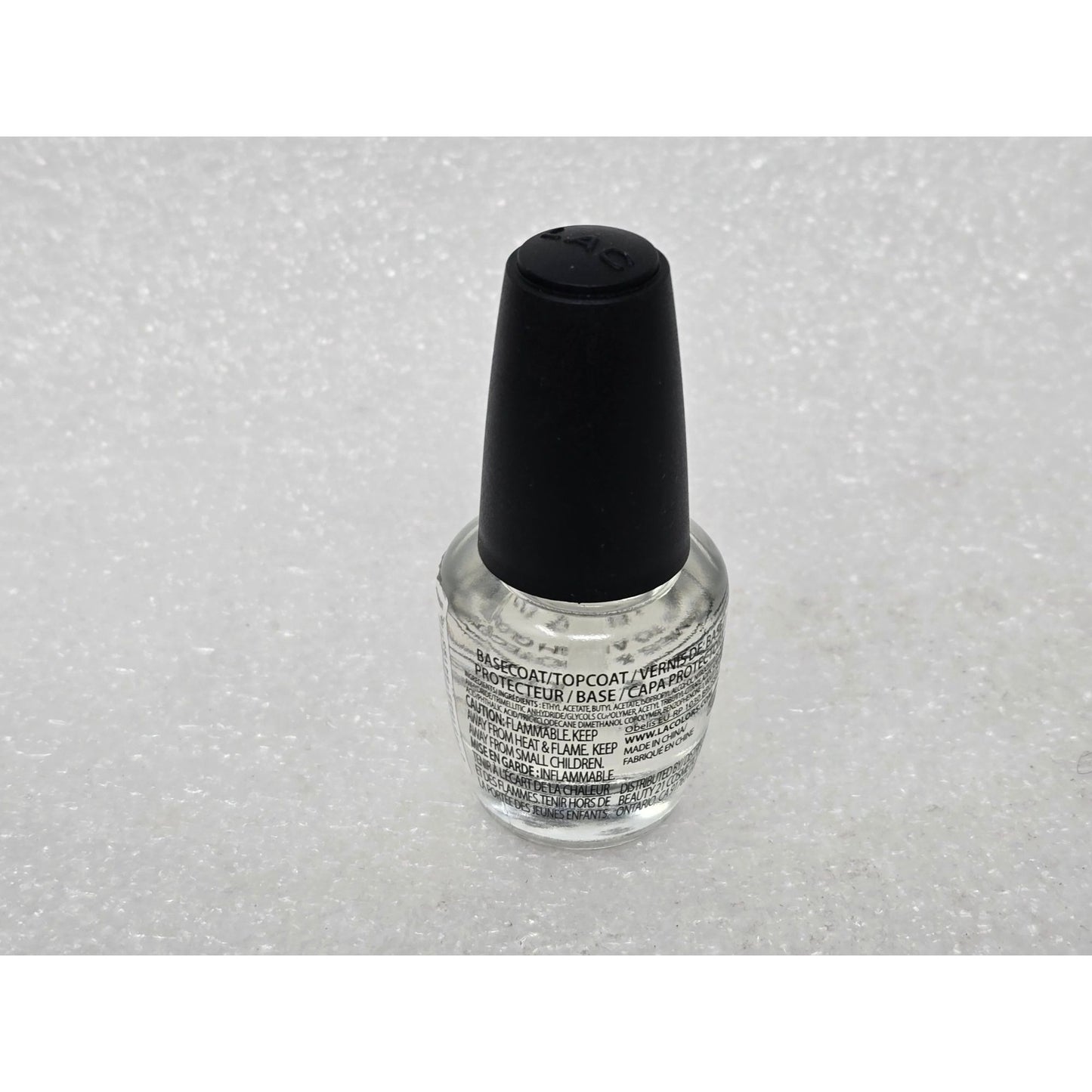 L.A. Colors Nail Treatment Base Coat Top Coat Clear Nail Polish Primes Protects
