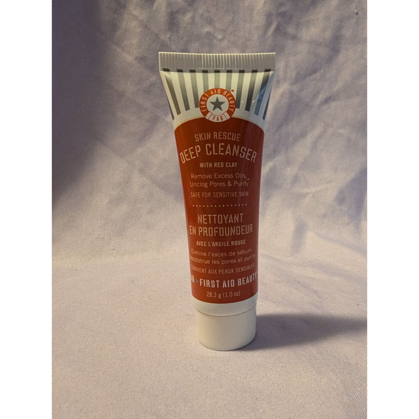 First Aid Beauty Skin Rescue Deep Cleanser With Red Clay 1 Oz Tube Travel Size