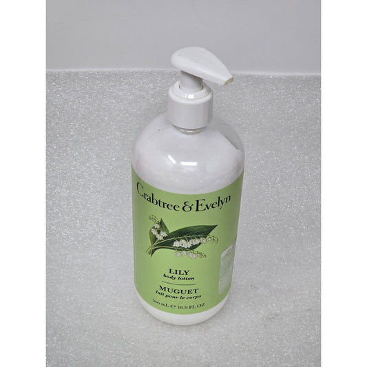 Crabtree & Evelyn Lily Body Lotion 16.9 Fl Oz Pump Bottle