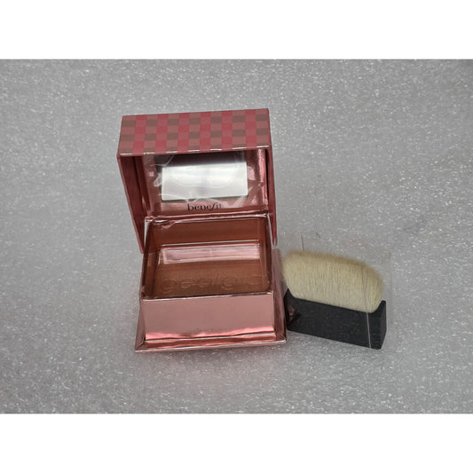 Benefit Georgia Soft Peachy Blush Powder Compact with Brush 0.28 Oz