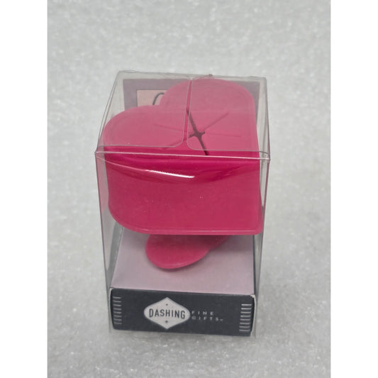 Pink Heart Silicone Nail Polish Holder By Dashing Fine Gifts