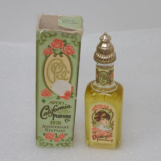 Vintage Avon California Perfume 1976 Anniversary Keepsake Moonwind Cologne 1.7oz