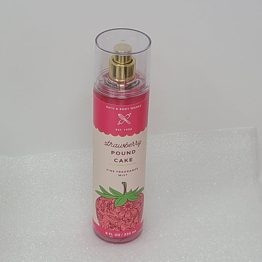 Bath & Body Works Strawberry Pound Cake Fine Fragrance Mist Spray 8 oz