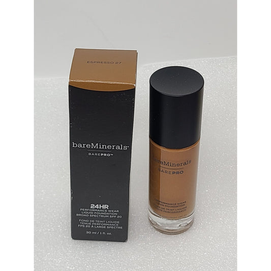 Bareminerals Barepro 24Hr Liquid Foundation Espresso 27