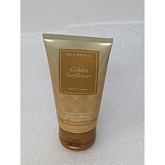 Bath & Body Works Golden Sunflower Body Cream 2.5 oz Travel Size