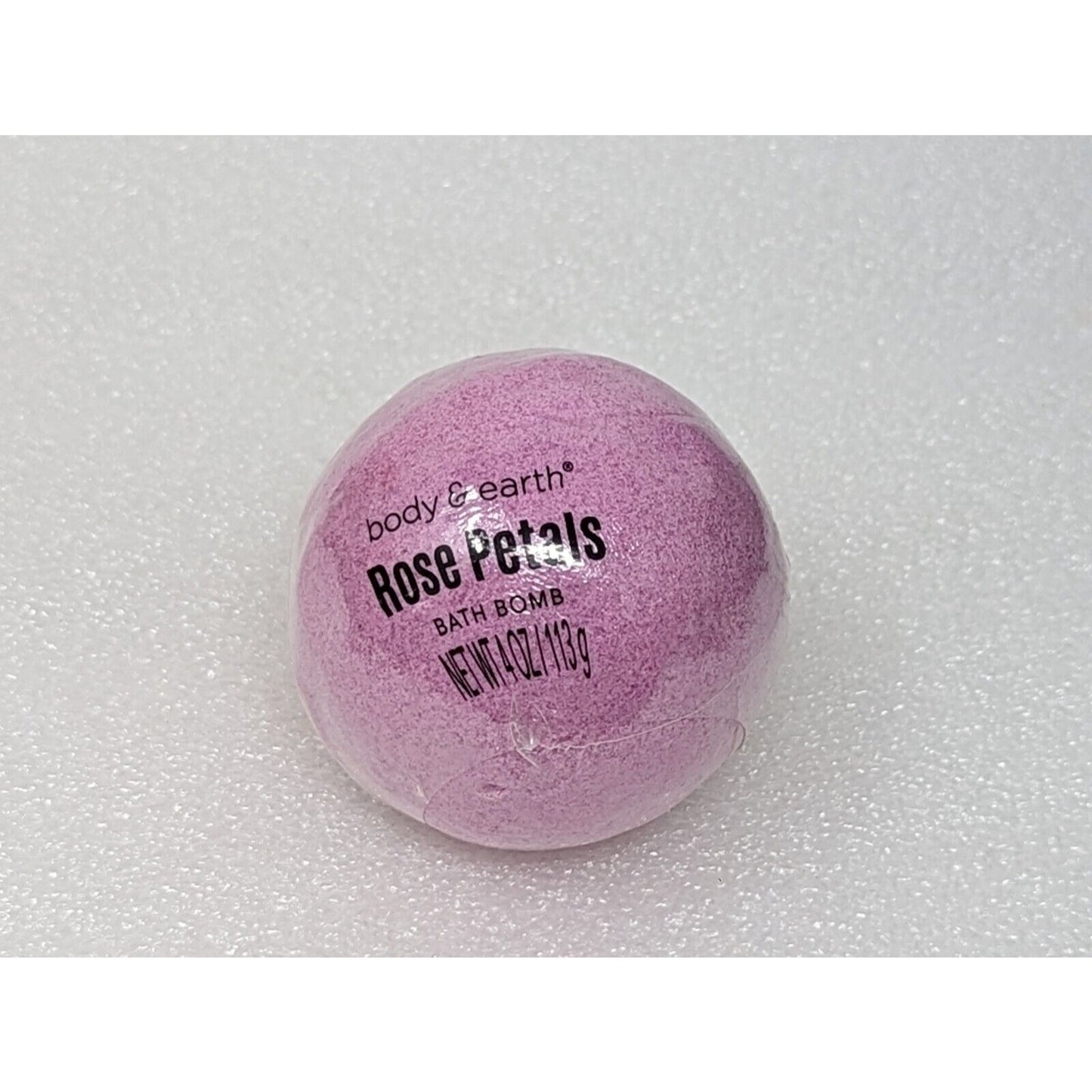 Body & Earth Shimmer Bath Bomb Rose Petals 4 oz