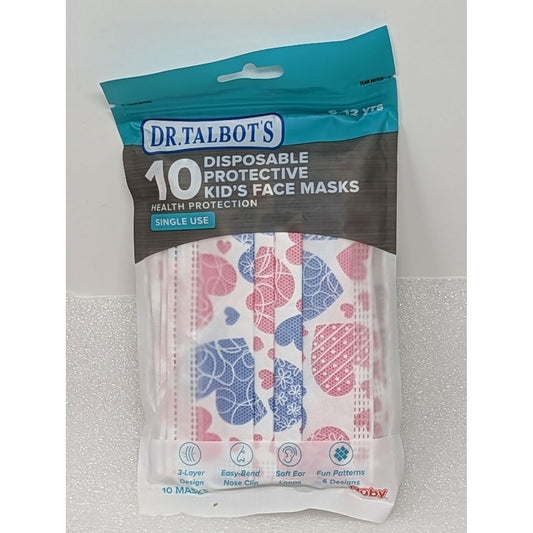 Dr. Talbot's Disposable Kid's Face Masks Hearts 10 Pack