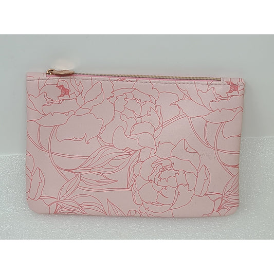 Ipsy Makeup Cosmetics Glam Bag Pouch Pink Roses