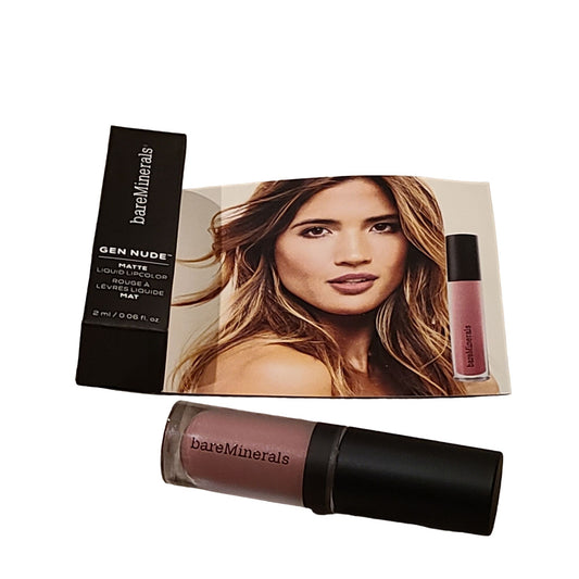 BareMinerals Gen Nude Matte Liquid Lipcolor Swag Travel Size .06 oz