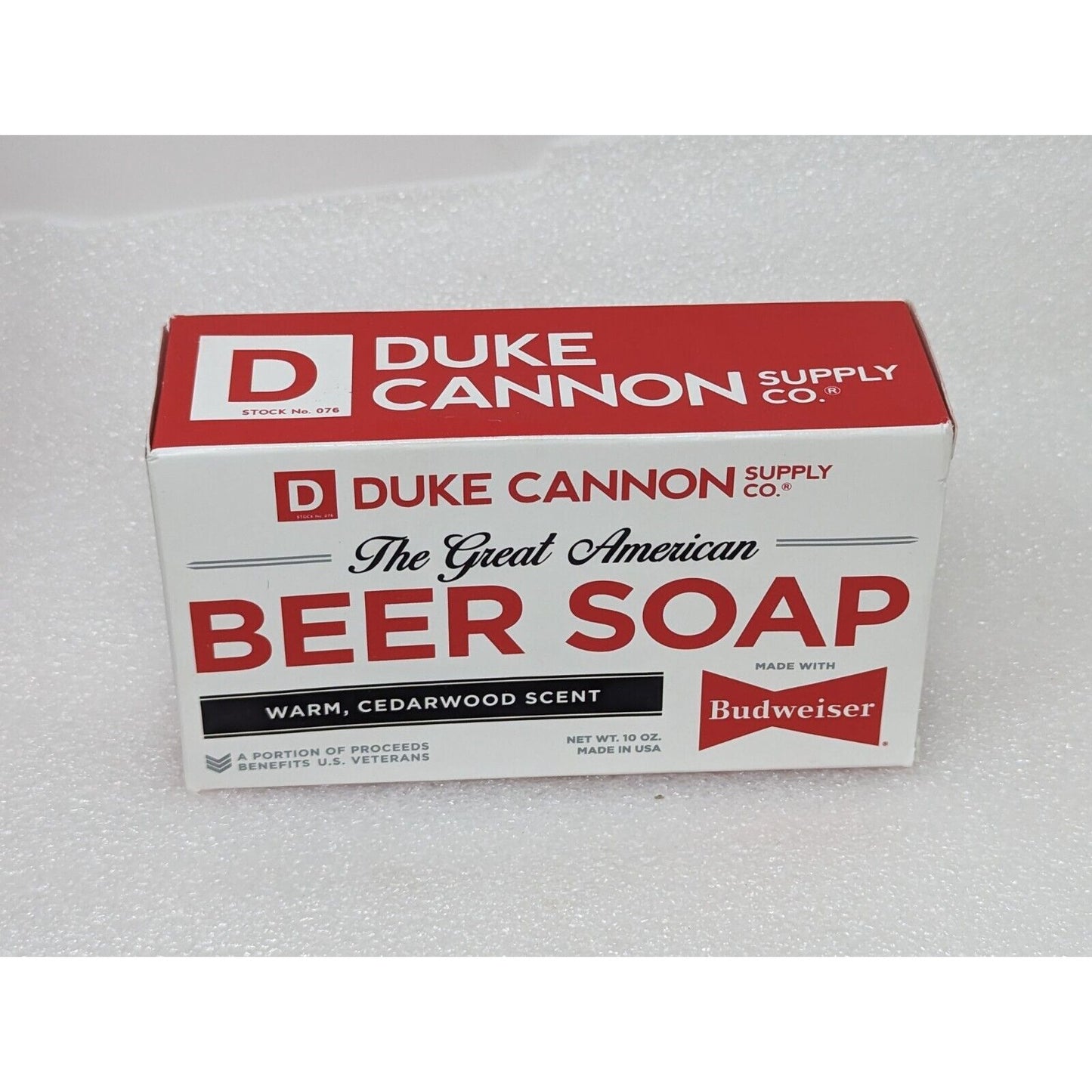 Duke Cannon Great American Beer Soap for Men Budweiser 10 oz