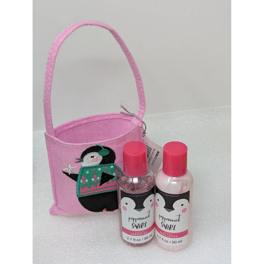 Simple Pleasures Peppermint Swirl Scented Shower Gel & Body Lotion Gift Set